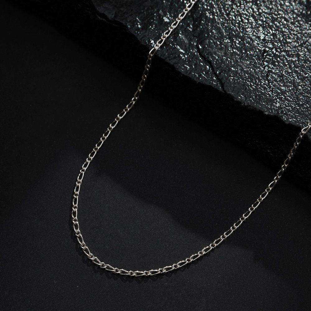 Corrente Prateada Masculina Elo 1 por 1 - Galeria